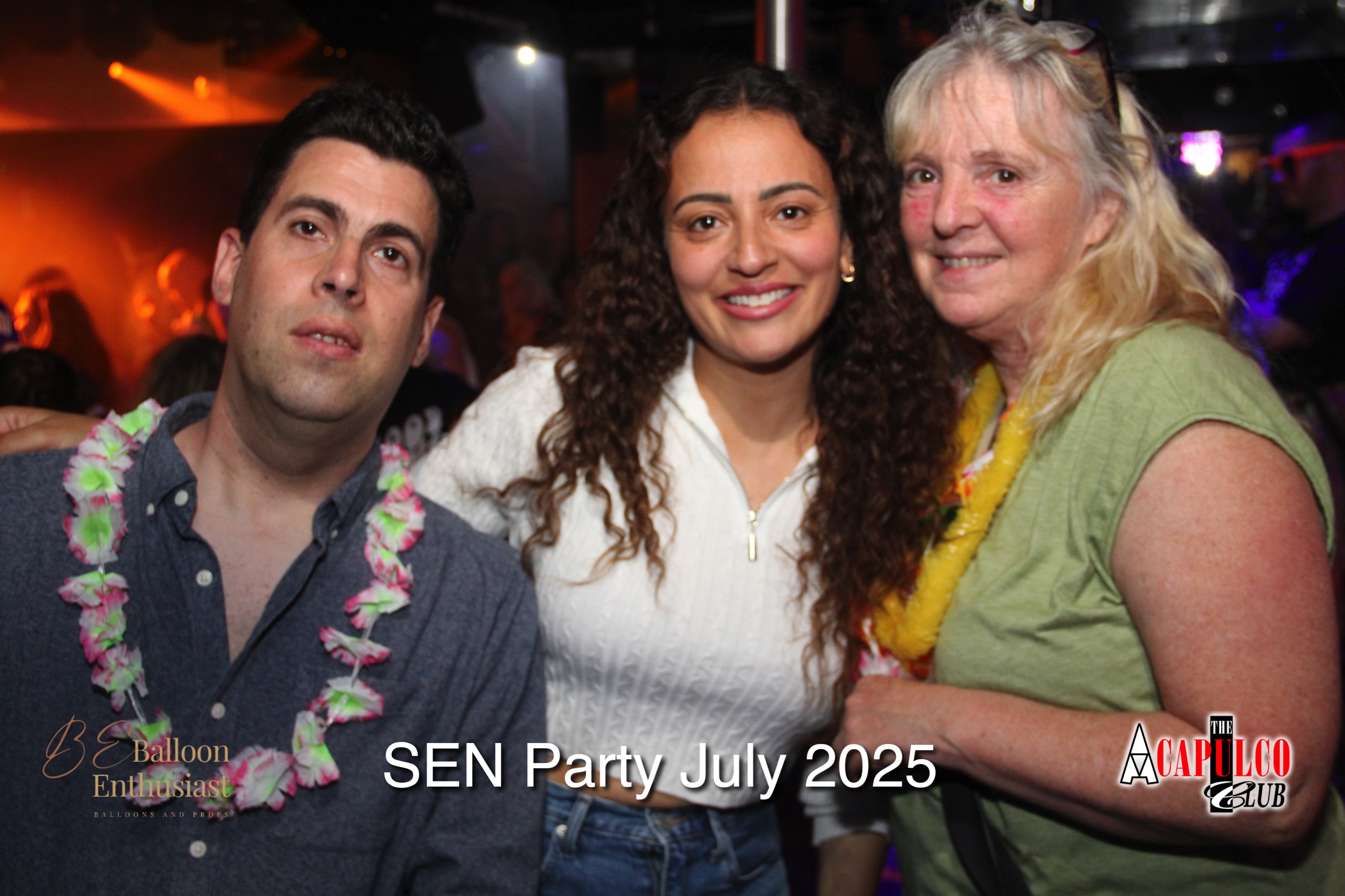 Sen Night Photos at Acapulco Easter / Summer Hawaiian Party - July 2025